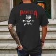 Pantera Official Horned Skull Stencil Mens Back Print T-shirt Gifts for Men