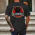 Parody Cat Rawr Logo Mens Back Print T-shirt Gifts for Men