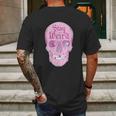 Pastel Goth Girl Stay Weird Emo Pink Skull Mens Back Print T-shirt Gifts for Men