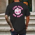 Pastel Goth Live Cute Die Cute Skull Bow And Heart Shape Mens Back Print T-shirt Gifts for Men