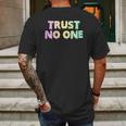 Pastel Goth Trust No One Mens Back Print T-shirt Gifts for Men