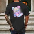 Pastel Kawaii Cute Goth Punk Teddy Bear Mens Back Print T-shirt Gifts for Men