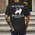 My Patronus Is A Rough Collie Dog Rough Collie Dog Mens Back Print T-shirt Gifts for Men