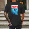 Paws Jaws Rabbit And Carrot Mens Back Print T-shirt Gifts for Men