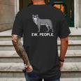 People Wolf Social Distancing Mens Back Print T-shirt Gifts for Men