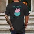 Peppa Pig Daddy Pig Daddy Pig Papa Pig Mens Back Print T-shirt Gifts for Men