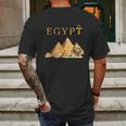 Pharaoh Ankh Pyramids Sphinx Egypt Tut Egyptian Gift Mens Back Print T-shirt Gifts for Men