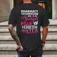 Pharmacy Technician Slingin Mens Back Print T-shirt Gifts for Men