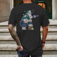 Philadelphia Eagles Santa Claus Mens Back Print T-shirt Gifts for Men