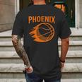 Phoenix Basketball Retro City Arizona State Bball Mens Back Print T-shirt Gifts for Men