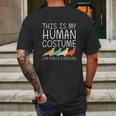 Pigeon Halloween Human Costume Bandtail Bird Easy Diy Gift Mens Back Print T-shirt Gifts for Men