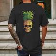 Pineapple Aloha Beaches Hawaiian Hawaii Halloween Mens Back Print T-shirt Gifts for Men