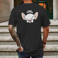 Pinky And The Brain Big Face Mens Back Print T-shirt Gifts for Men