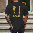 Please Stay 6 Feet Away - Funny Social Distancing Gift T-Shirt Mens Back Print T-shirt Gifts for Men