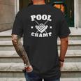 Pool Champ Retro Billiards Mens Back Print T-shirt Gifts for Men