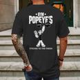 Popeye Gym Funny Mens Back Print T-shirt Gifts for Men