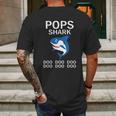 Pops Shark Doo Doo Doo Mens Back Print T-shirt Gifts for Men