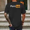 Pornhub Logo Caps Mens Back Print T-shirt Gifts for Men