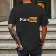 Pornhub Logo Tshirts Mens Back Print T-shirt Gifts for Men