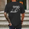 Porsche Boxster 986 Mens Back Print T-shirt Gifts for Men