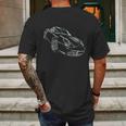 Porsche Boxster Mens Back Print T-shirt Gifts for Men