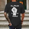 All Power To The People Panthers Party Civil Rights Graphic Design Printed Casual Daily Basic Mens Back Print T-shirt Gifts for Men