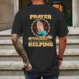 Prayer The Best Way To Do Nothing Funny Atheist Mens Back Print T-shirt Gifts for Men