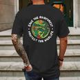 Protect The Wildlife Save The Rainforest Environmental Mens Back Print T-shirt Gifts for Men