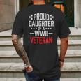 Proud Daughter Of A World War Ii VeteranShirt Military Mens Back Print T-shirt Gifts for Men