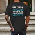 Pse Clerk Mens Back Print T-shirt Gifts for Men