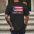 Puerto Rican Flag Design | Vintage Made In Puerto Rico Gift Mens Back Print T-shirt Gifts for Men