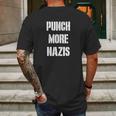 Punch More Nazis Mens Back Print T-shirt Gifts for Men