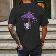 Purple Elephant Alzheimers Awareness Memories Matter Mens Back Print T-shirt Gifts for Men