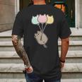 Pusheen The Cat Balloons Juniors Mens Back Print T-shirt Gifts for Men