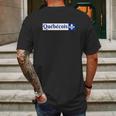 Quebecois Canadien Quebecker Canadian Quebec Flag Mens Back Print T-shirt Gifts for Men