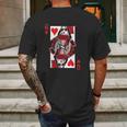 Queen Of Hearts Vintage Valentine Day Mens Back Print T-shirt Gifts for Men