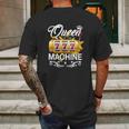 Queen Of The Slot Machine Mens Back Print T-shirt Gifts for Men