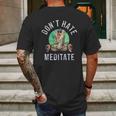 Rafiki Dont Hate Meditate Mens Back Print T-shirt Gifts for Men