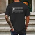 Rated R For Recovery Narcotics Anonymous Gifts Mens Back Print T-shirt Gifts for Men