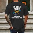 Rc Test Pilot Gift For Rc Plane Model Airplane Lover Mens Back Print T-shirt Gifts for Men