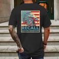 Recall Gavin Newsom 4Th Of July Us American Flag Eagle Mens Back Print T-shirt Gifts for Men