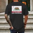 Recall Gavin Newsom California Flag Governor An Idiot Mens Back Print T-shirt Gifts for Men