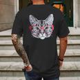 Red Glasses Cat Funny Belcher Kitty Cute Humor Fun Mens Back Print T-shirt Gifts for Men