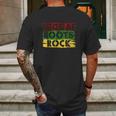 Reggae Roots Rock Jamaica Rastafari Mens Back Print T-shirt Gifts for Men