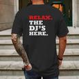 Relax The Djs Here Mens Back Print T-shirt Gifts for Men