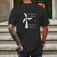 Renewable Energy Is Homeland Security Climate Change Mens Back Print T-shirt Gifts for Men