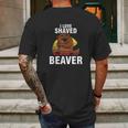 Retro Beaver Owner Cute Animal Lover I Love Shaved Beaver Mens Back Print T-shirt Gifts for Men