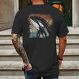 Retro Killer Whale Vintage Mens Back Print T-shirt Gifts for Men