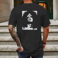 Retro Graphic Slash Portrait Artwork Mens Back Print T-shirt Gifts for Men