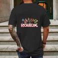 Roblox Funny Squad Mens Back Print T-shirt Gifts for Men